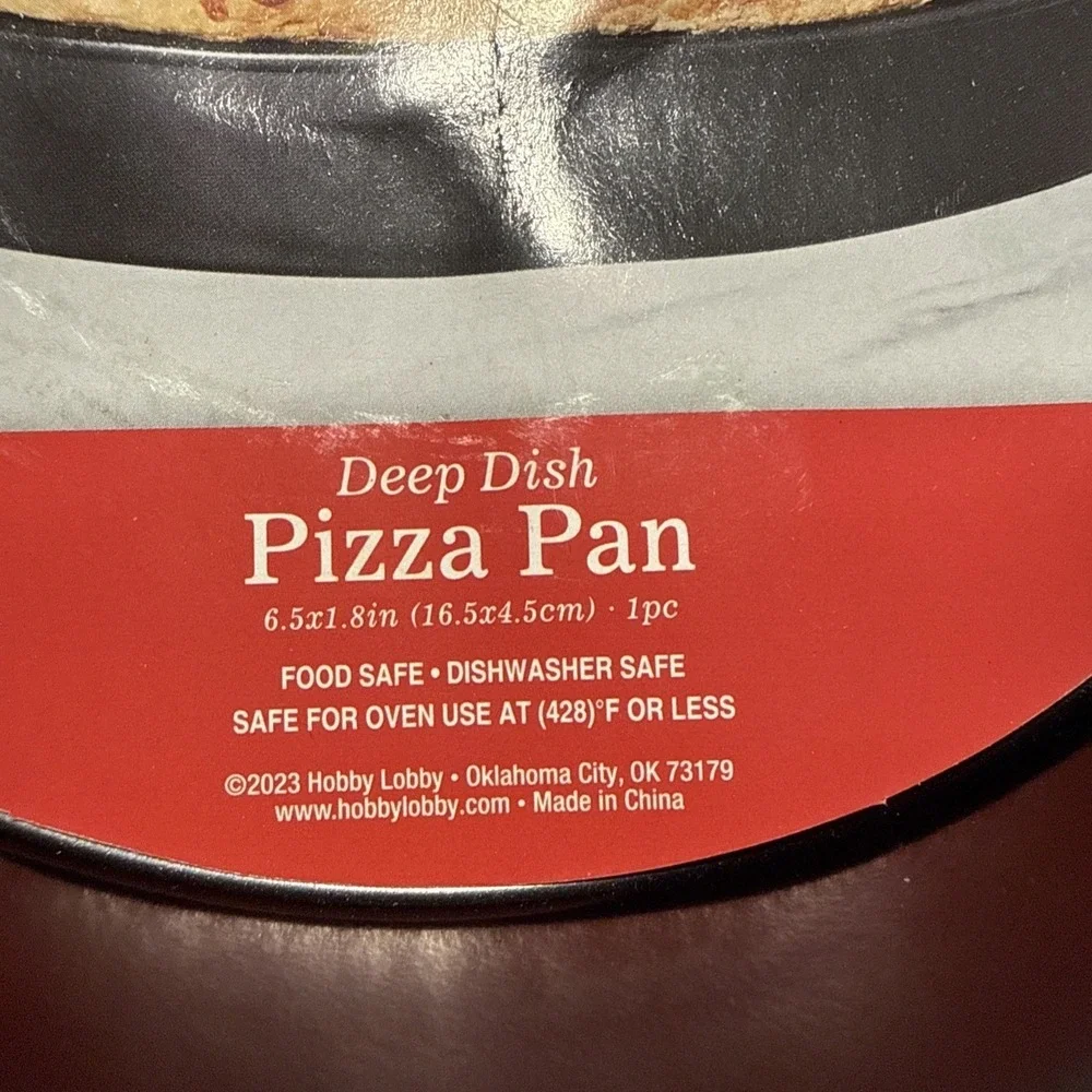 Market Square Set of 2 Deep Dish Pizza Pan 6.5 Inch Black Hobby‎ Lobby 2375673